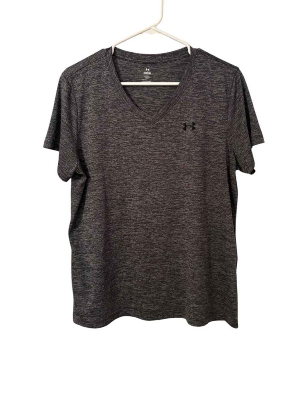 Under Armour Gray V Neck Tech Athletic Short Sleeve